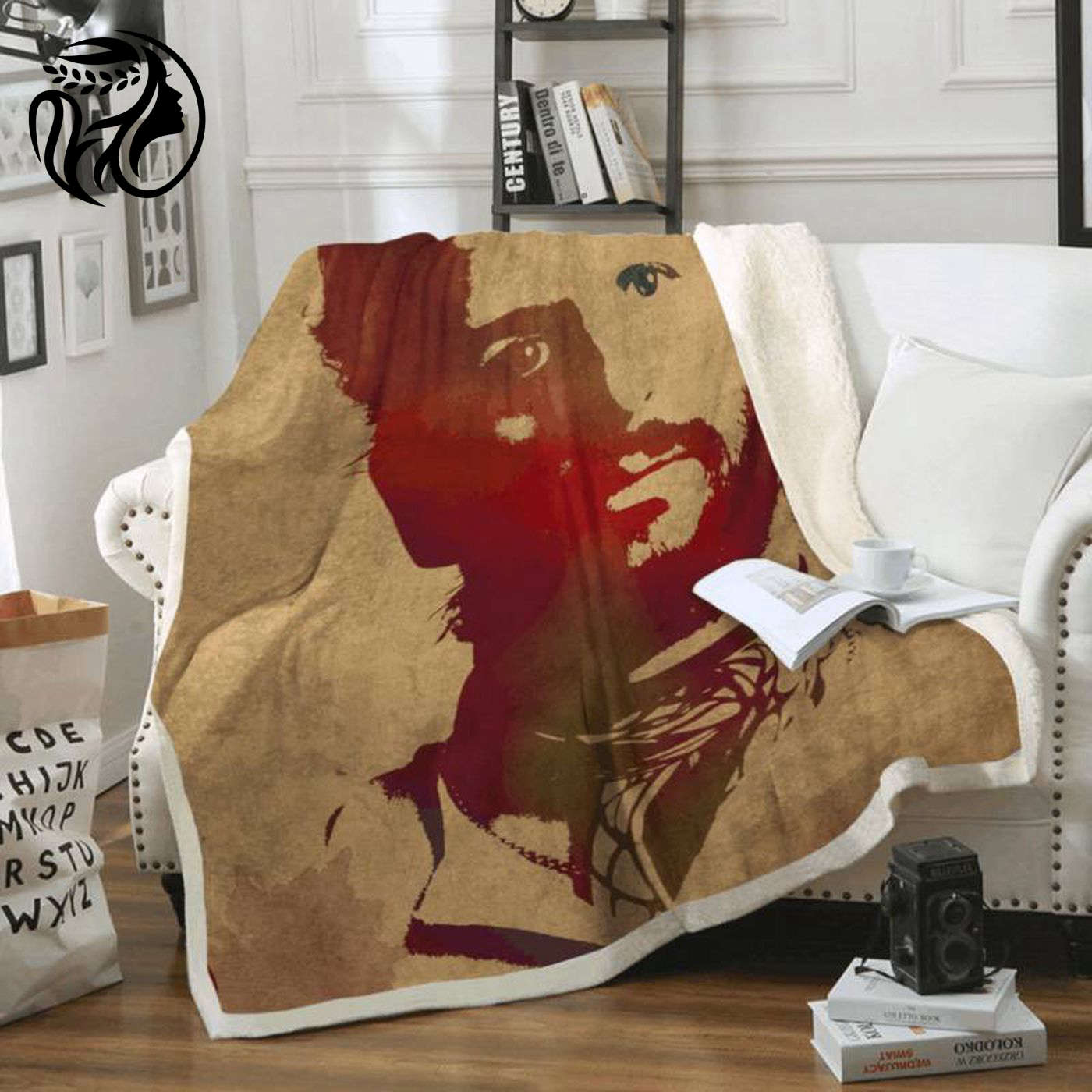 Ringo Starr Beatles Band Watercolor Fleece Blanket: Cozy Tribute to The Fab Four!