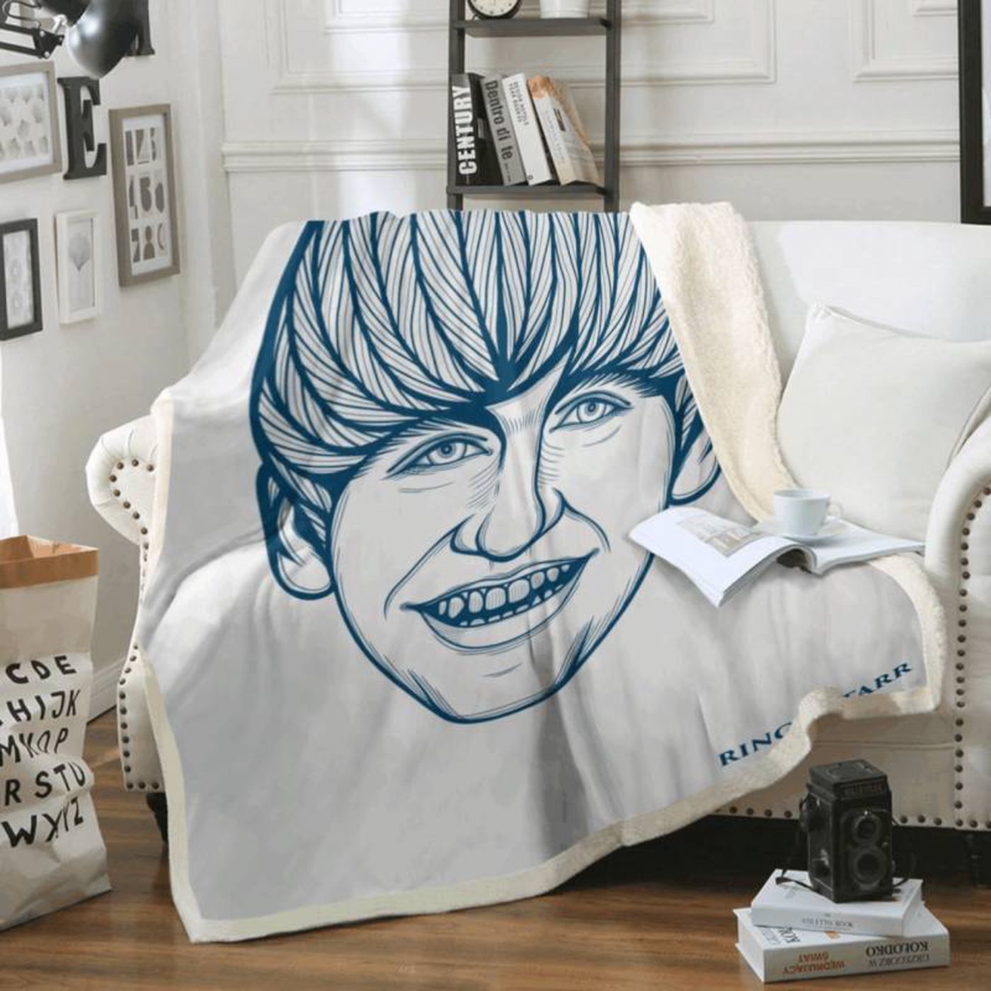 Cozy Beatles For Fans Fleece Blanket by Ringo Starr: A Must-Have for Fab Four Enthusiasts!