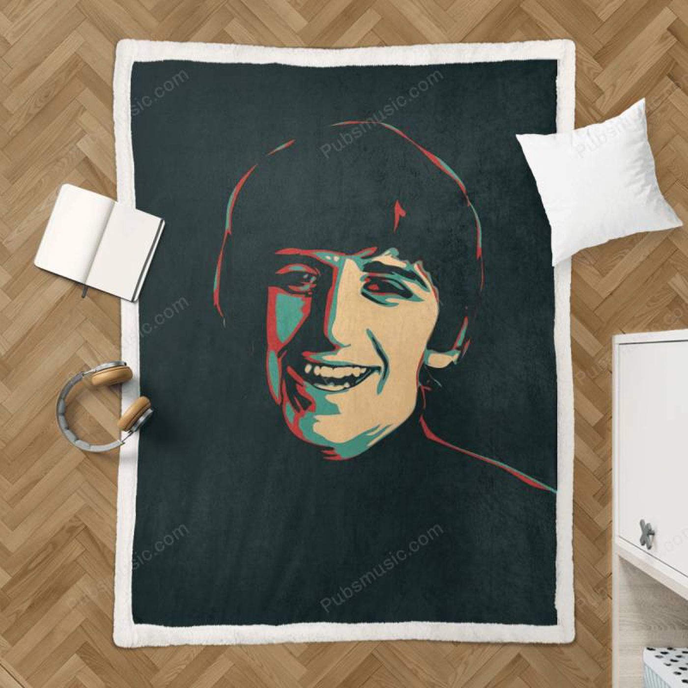 Legendary Musicians Sherpa Fleece Blanket – Ringo Starr & The Beatles