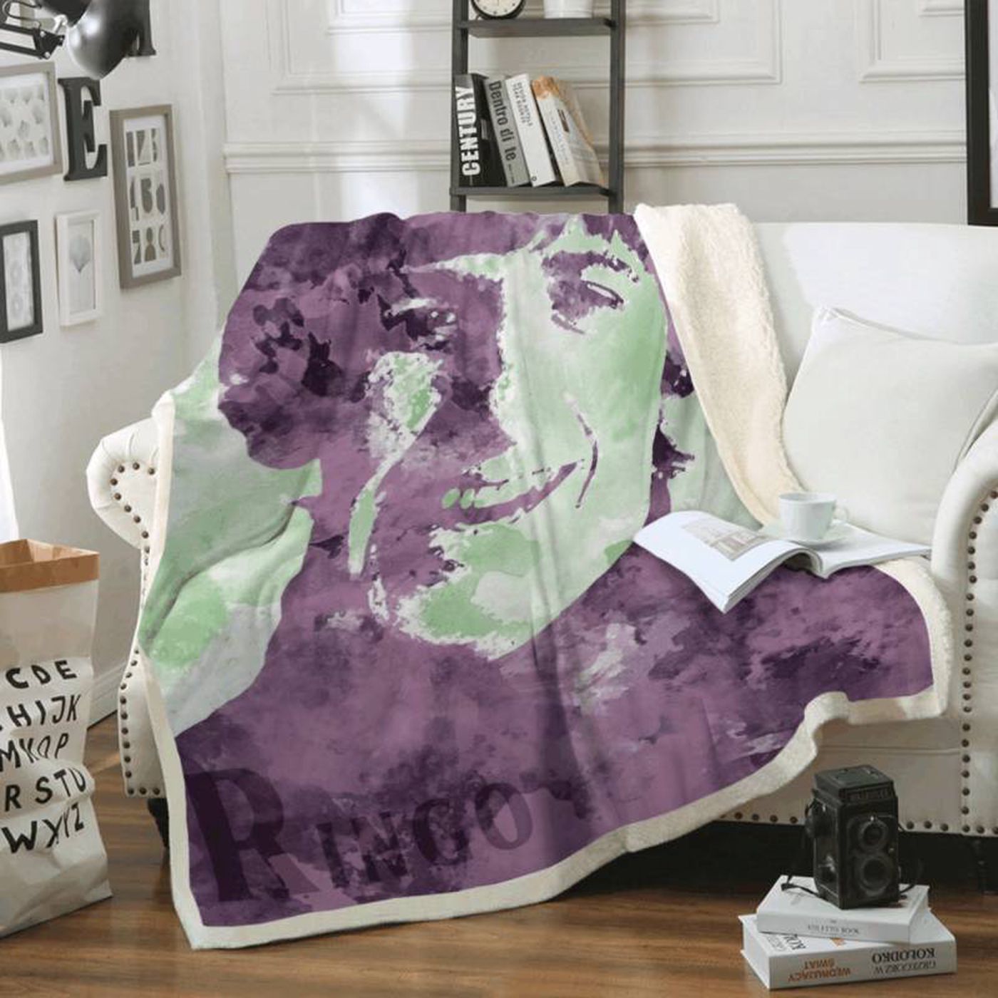 Stay Cozy with Ringo Starr Beatles Rock Band Fleece Blanket – Official Merchandise