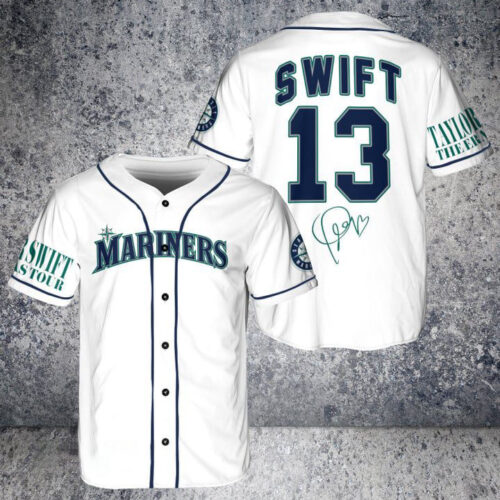 Seattle Mariners Taylor Swift Fan Baseball Jersey  – Gift for Men Women