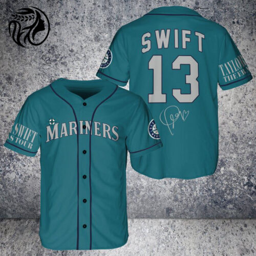 Seattle Mariners Taylor Swift Fan Baseball Jersey  - Gift for Men Women