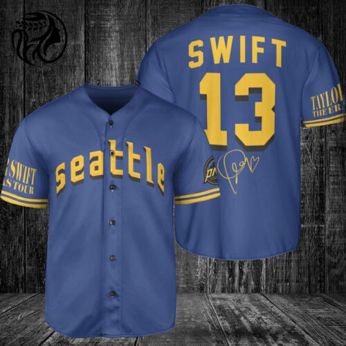 Seattle Mariners Taylor Swift Fan Baseball Jersey  - Gift for Men Women