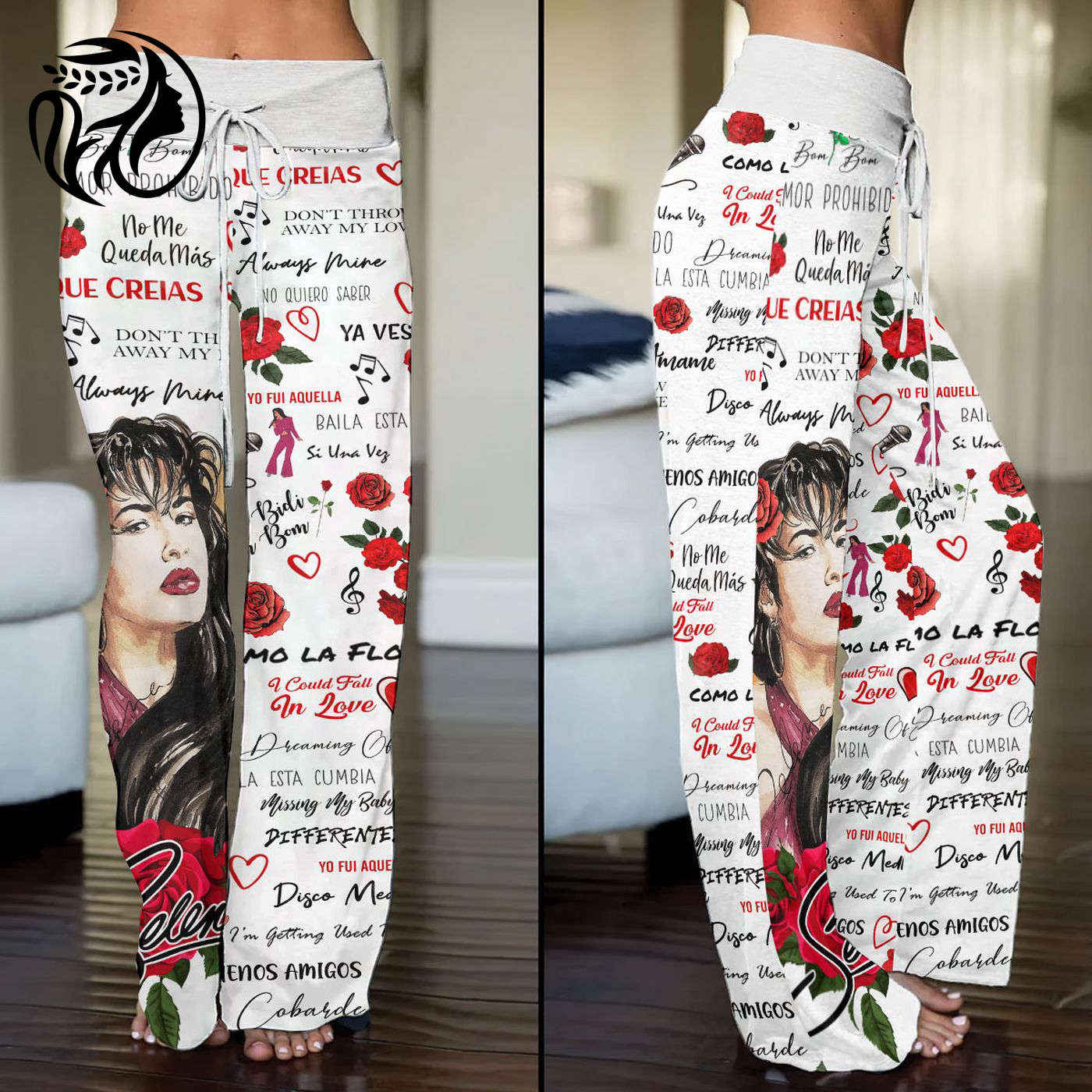 Selena Quintanilla Pérez High-Waisted Straight-Leg Trousers  – Gift for Women