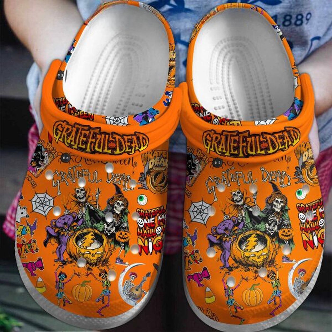 Special And 3d Printed Grateful Dead Clogs For Kids & Adults