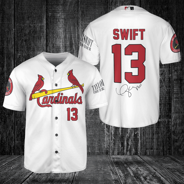 St. Louis Cardinals Taylor Swift Fan Baseball Jersey  – Gift for Men Women