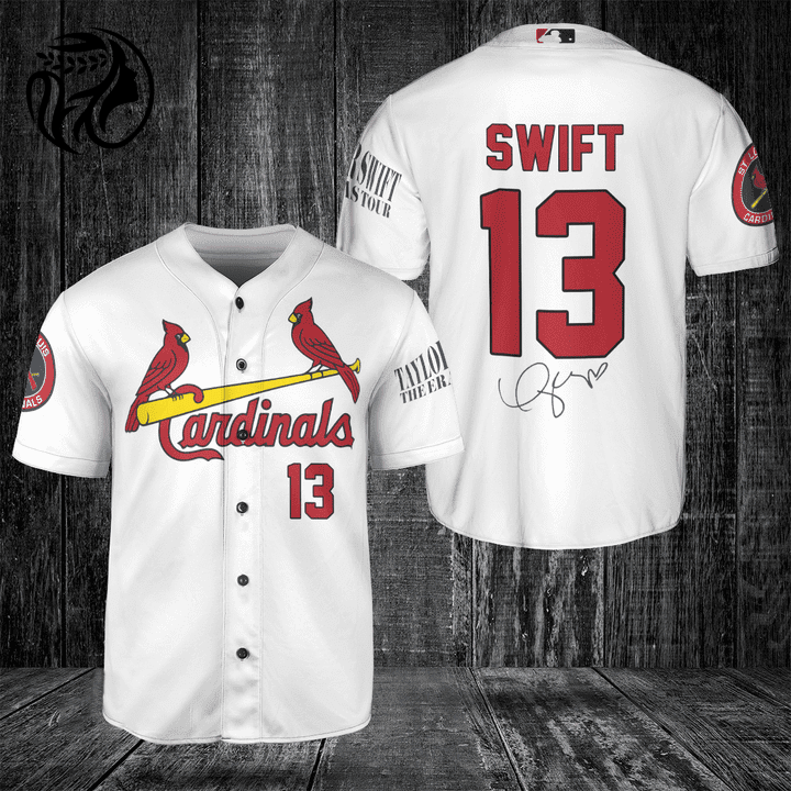 St. Louis Cardinals Taylor Swift Fan Baseball Jersey  - Gift for Men Women
