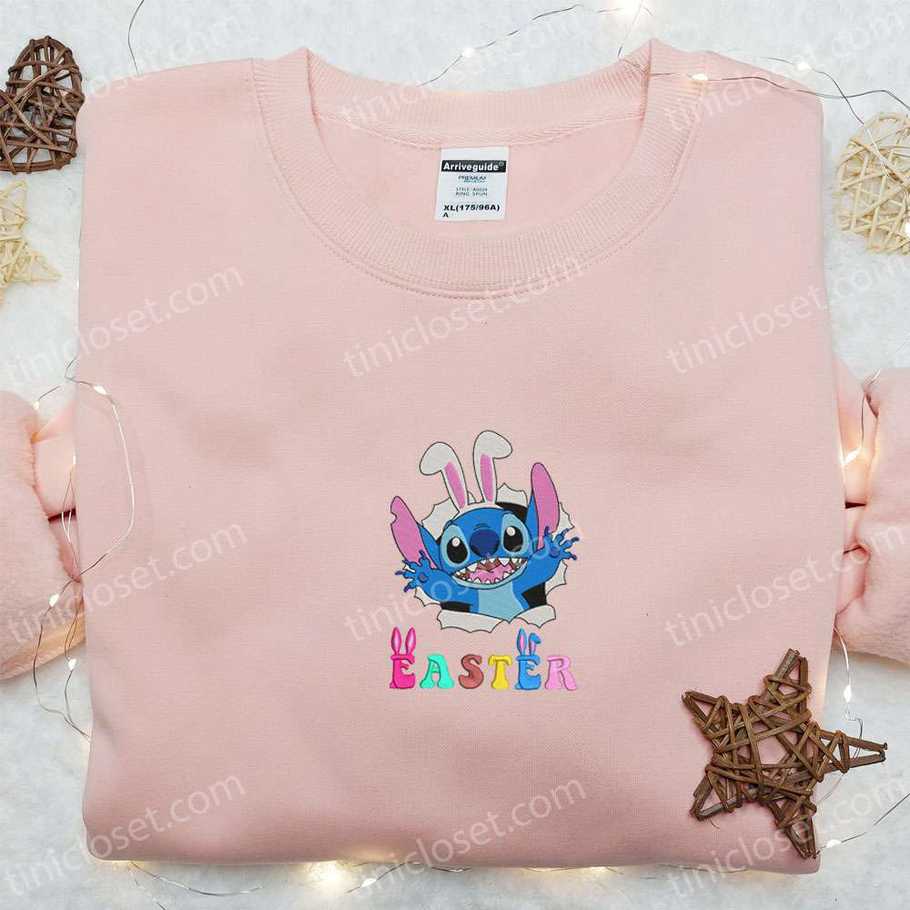 Stitch Easter Bunny Shirt & Disney Characters Hoodie: Perfect Thanksgiving Gift Idea