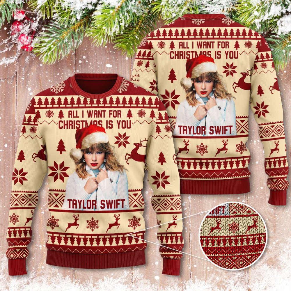 Taylor Swift 3D Ugly Sweater – Gift for Men Women – Christmas Gift