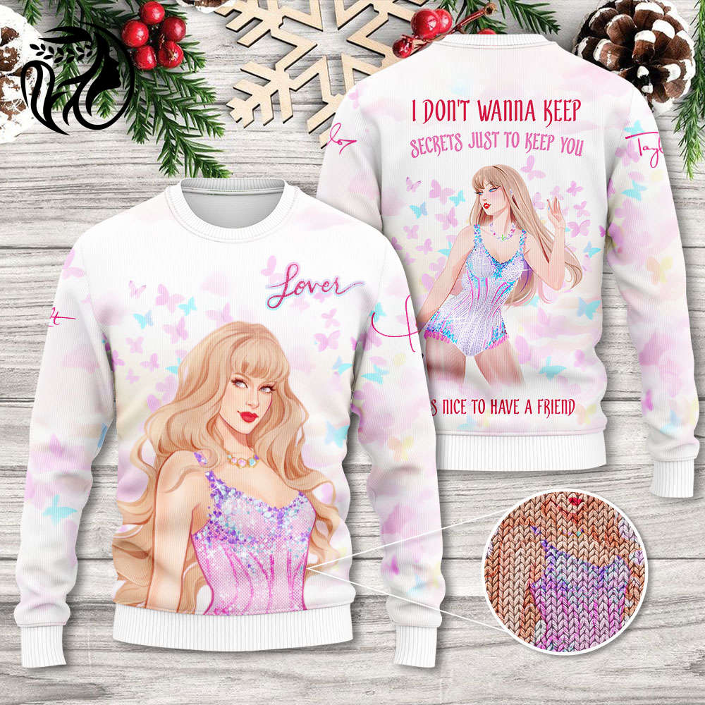 Taylor Swift 3D Ugly Sweater – Gift for Women – Christmas Gift