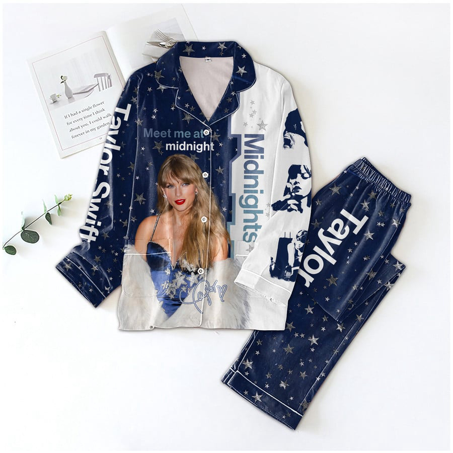 Taylor Swift Button Down Pajamas Set –  Gift for Women – Christmas Gift