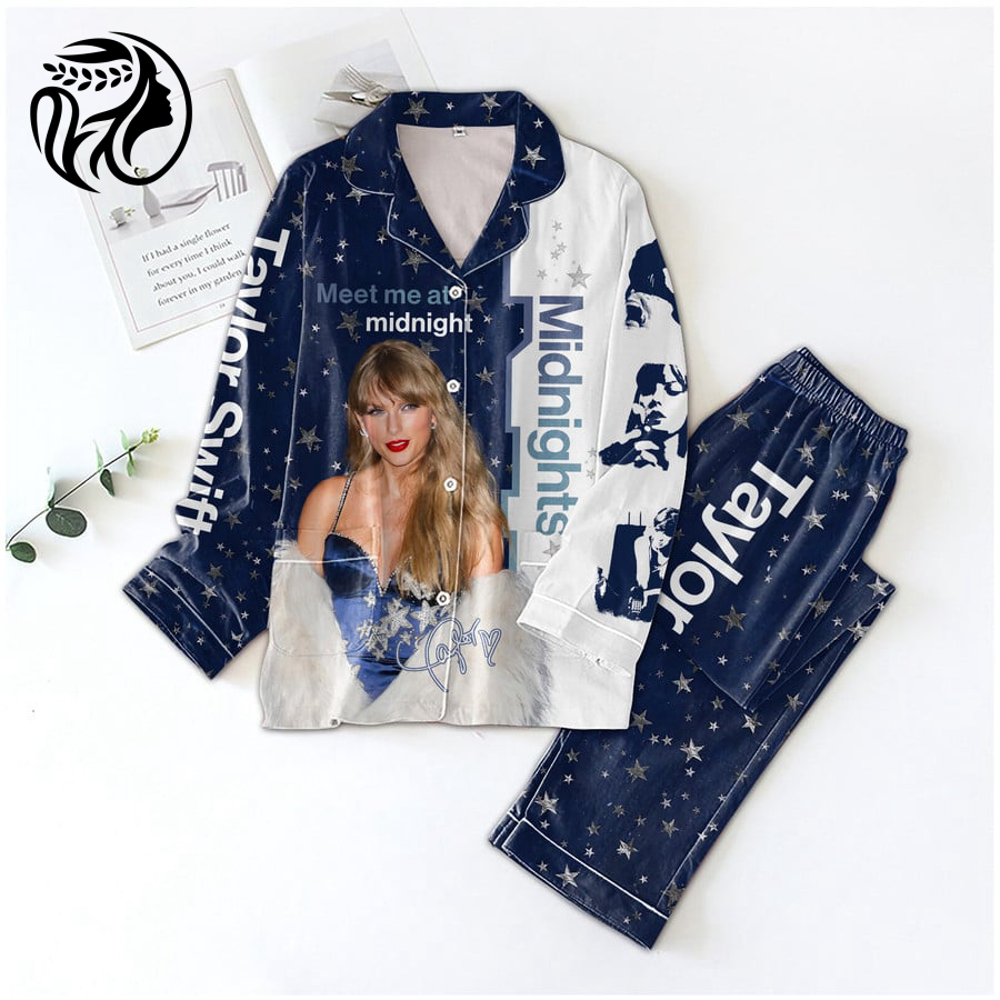 Taylor Swift Button Down Pajamas Set –  Gift for Women – Christmas Gift