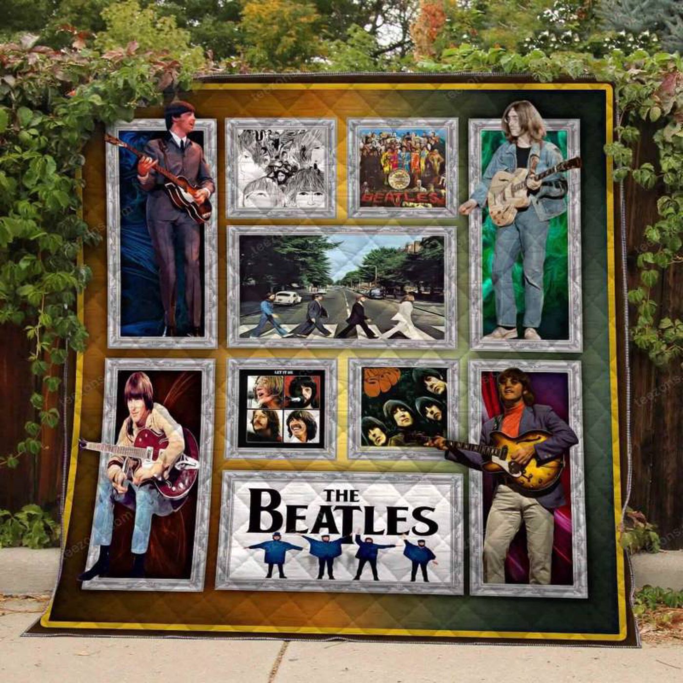 The Beatles 3D Blanket TH0309 Quilt: Cozy Up with Iconic Band Memories!