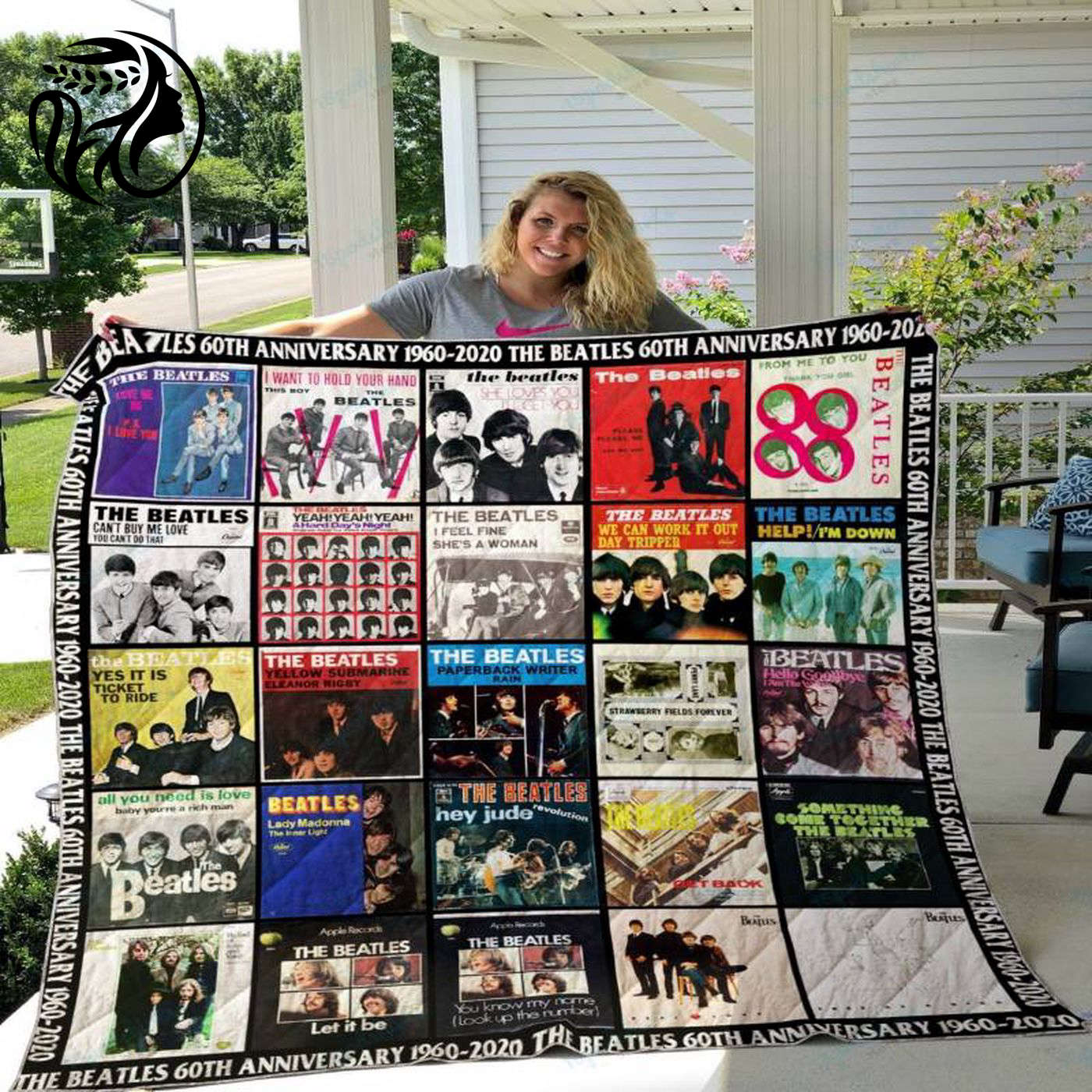 60th Anniversary Beatles Quilt Blanket – Celebrate The Beatles Legacy with this Limited Edition Collectible! 1960-2020