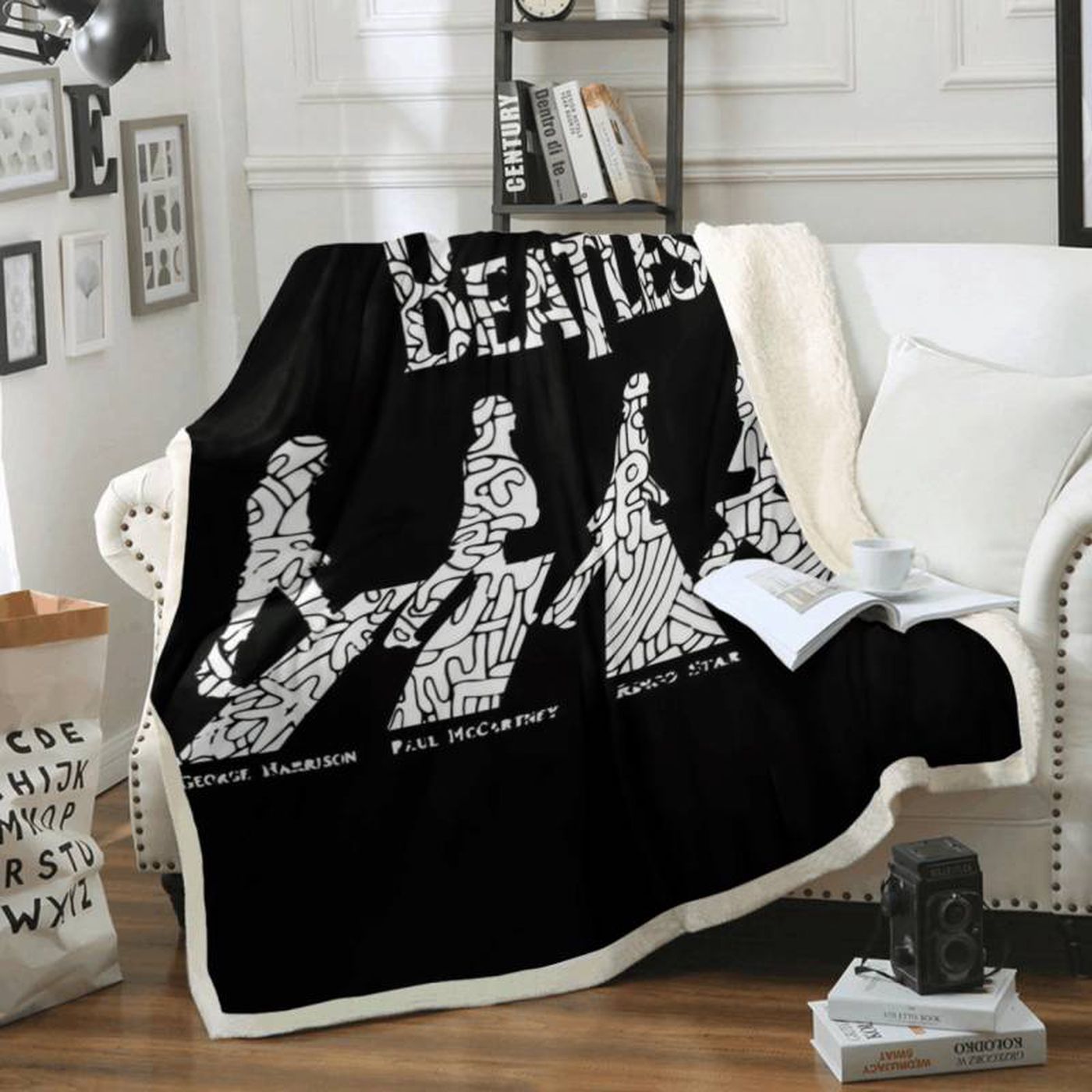 The Beatles Abbey Road Rock Band 1960 Fleece Blanket: Official Merchandise for Music Lovers! The Beatles Abbey Road Rock Band 1960 Fleece Blanket: Official Merchandise for Music Lovers!