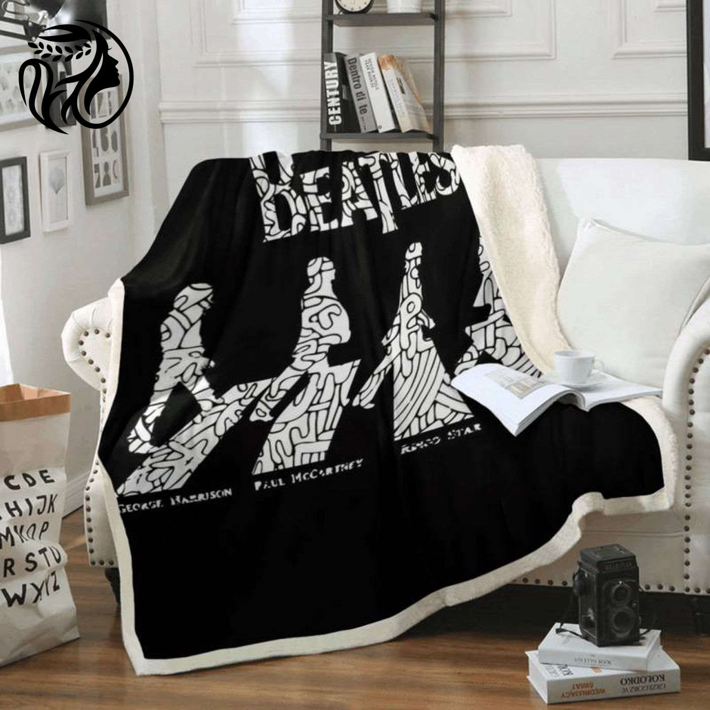 The Beatles Abbey Road Rock Band 1960 Fleece Blanket: Official Merchandise for Music Lovers!