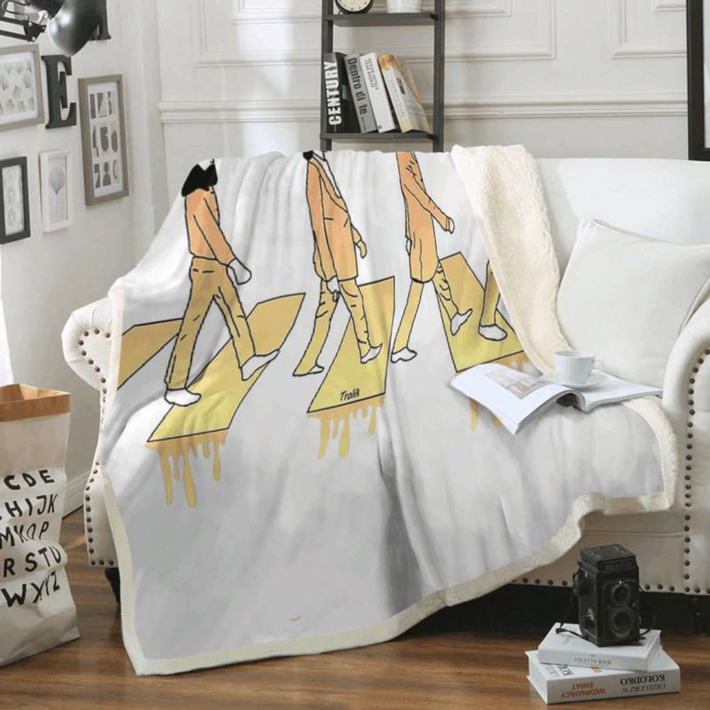 The Beatles Abbey Road Gold Member Art Fleece Blanket: A Must-Have for Beatles Fans!