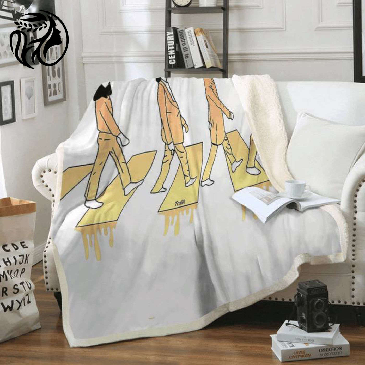The Beatles Abbey Road Gold Member Art Fleece Blanket: A Must-Have for Beatles Fans!
