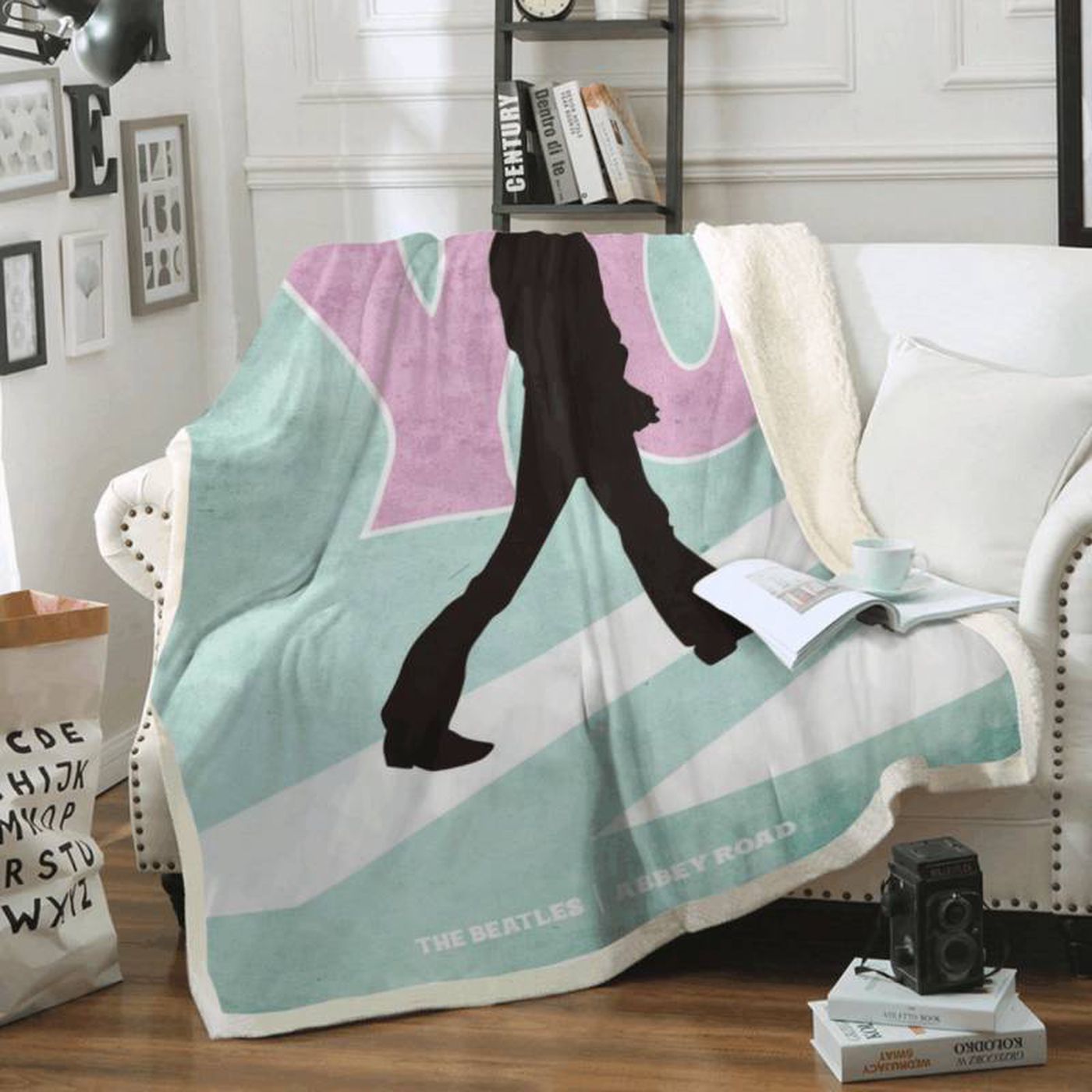 Rock in Style with The Beatles Abbey Road Fleece Blanket – 1960s Rock Band Memorabilia