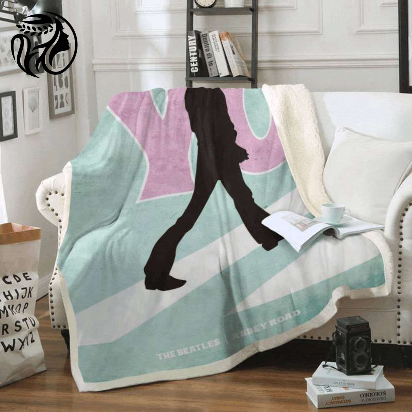 Rock in Style with The Beatles Abbey Road Fleece Blanket – 1960s Rock Band Memorabilia