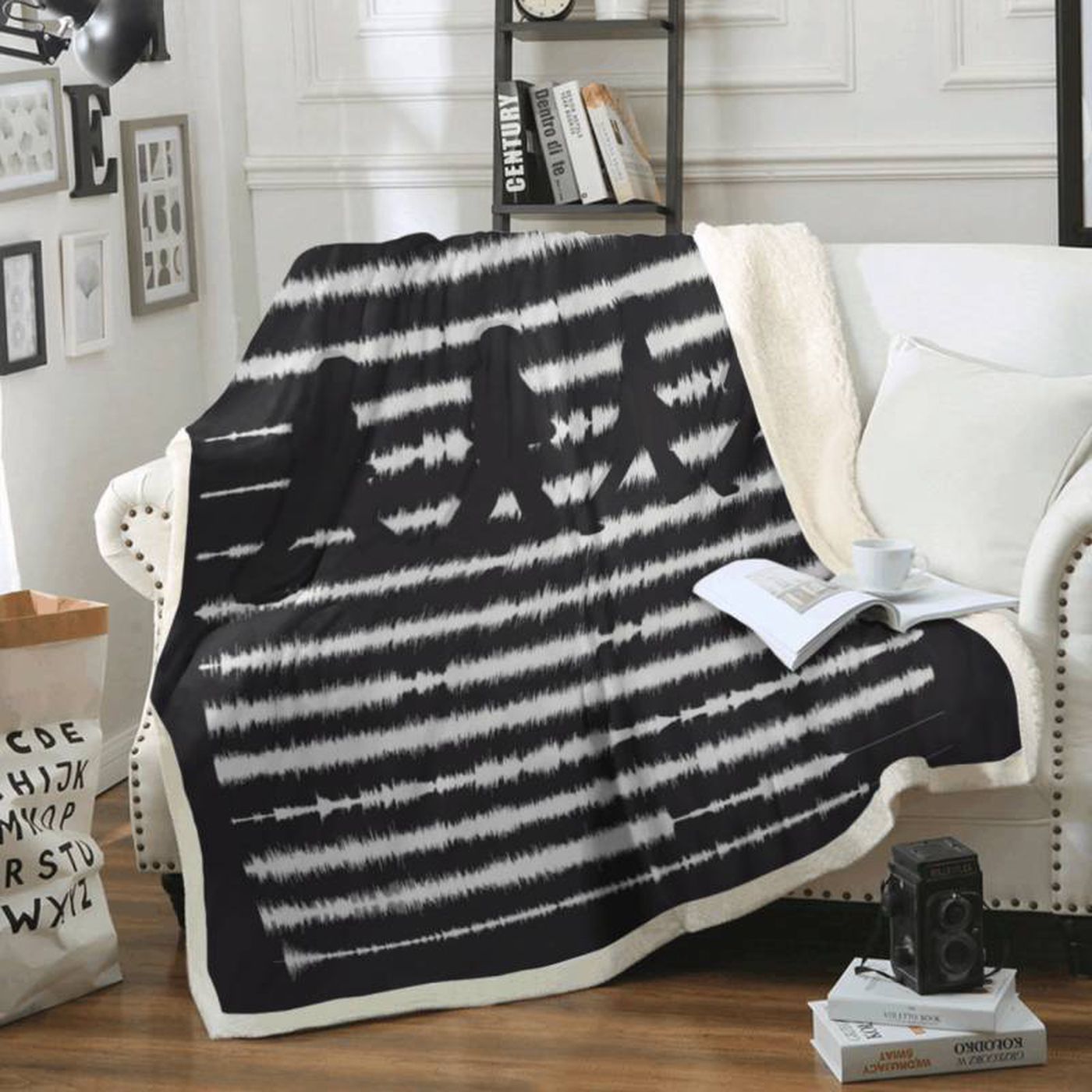 The Beatles Abbey Road Soundwave Art Fleece Blanket: Iconic Design for Ultimate Comfort