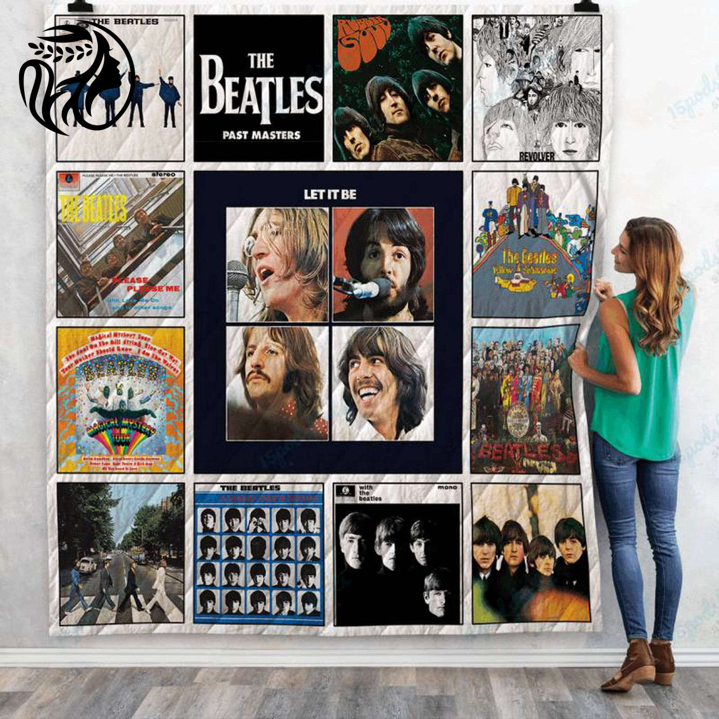 The Beatles Albums Quilt Blanket – Explore Iconic Music with this New Cozy Addition!