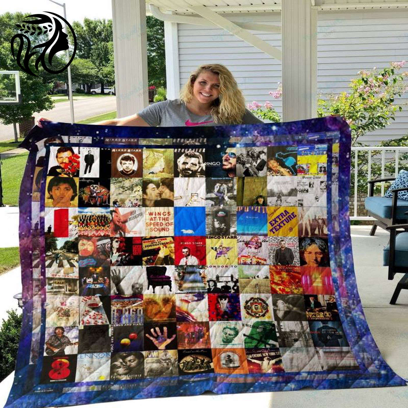 The Beatles Solo Albums Quilt Blanket: Cozy Tribute to Iconic Music Legends