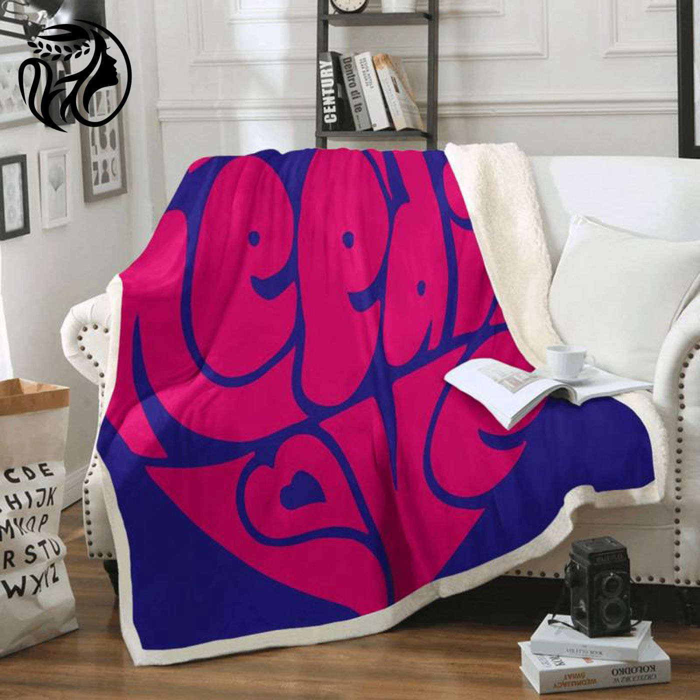 The Beatles All You Need Is Love Heart Song Art Fleece Blanket - Perfect for Fans!