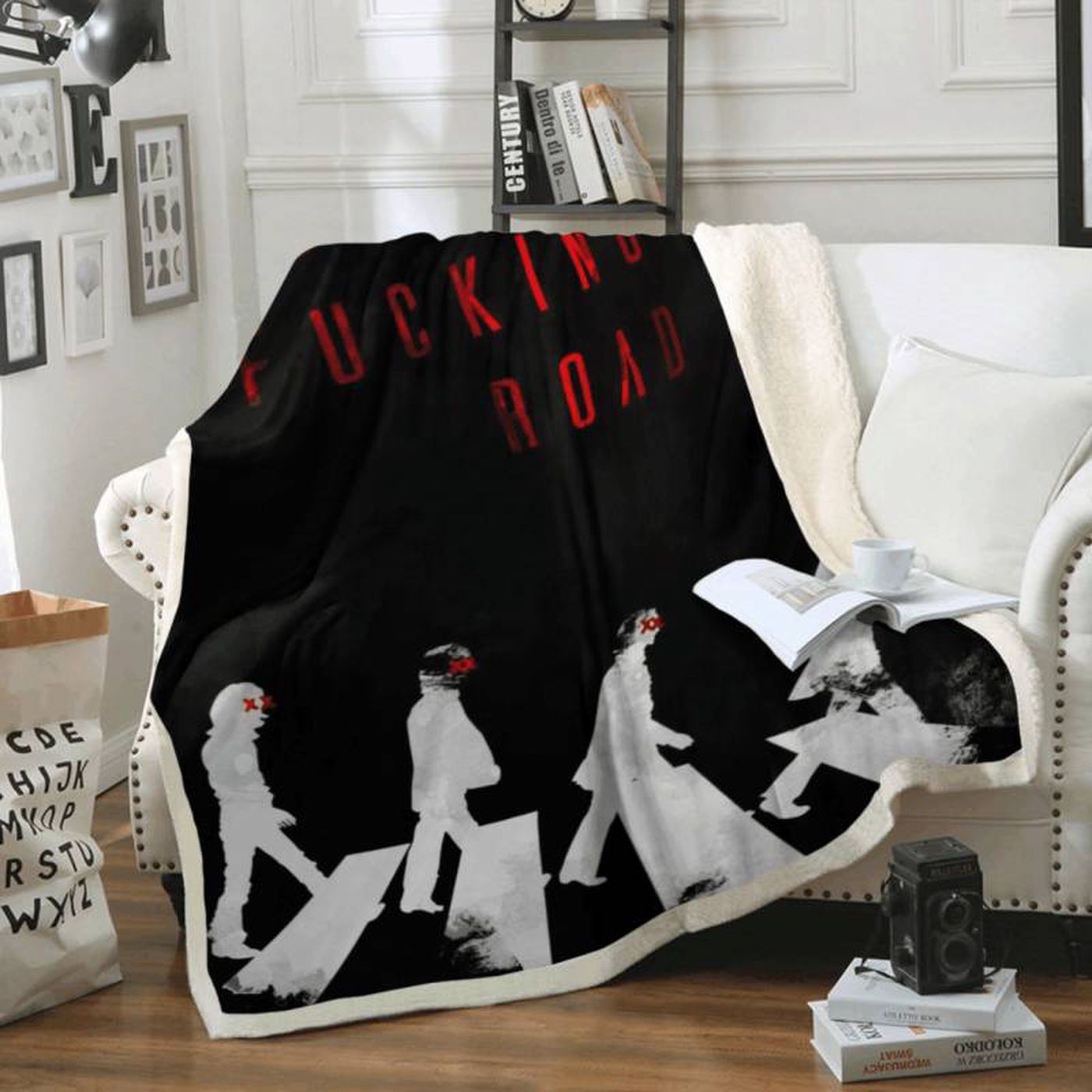 The Beatles Abbey Road Fleece Blanket: Iconic Album Art for Cozy Nostalgia