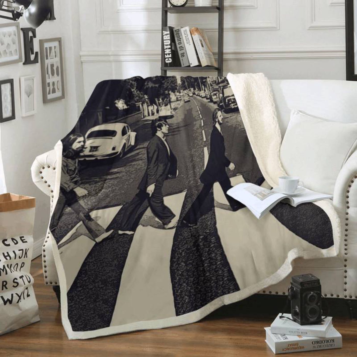 The Beatles Abbey Road Fleece Blanket – Official English Rock Band Album Merchandise