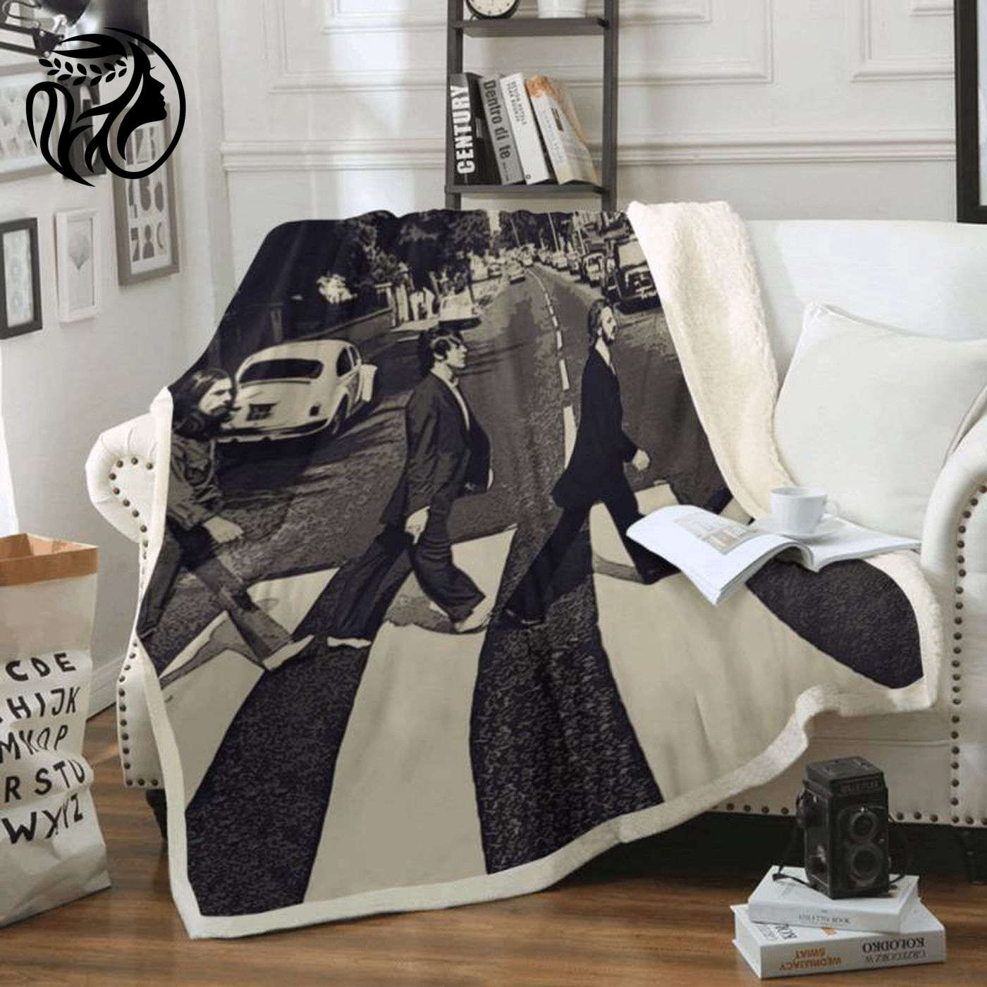 The Beatles Abbey Road Fleece Blanket – Official English Rock Band Album Merchandise