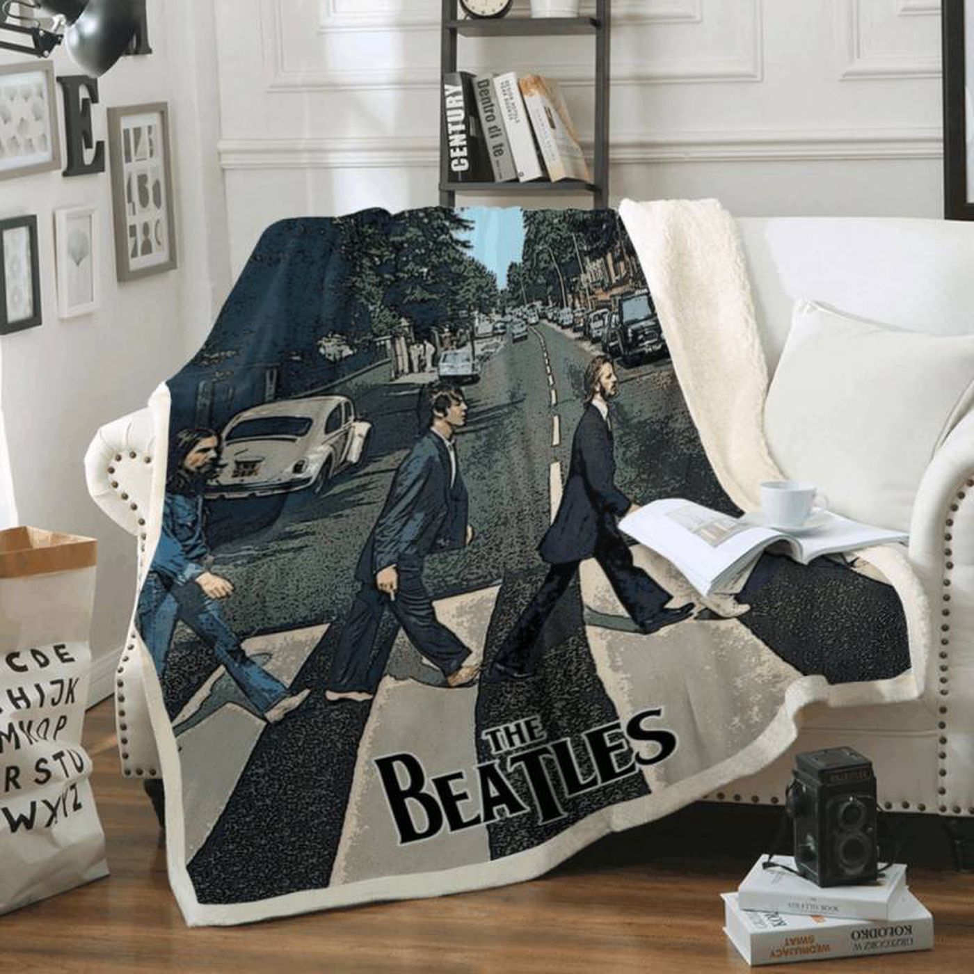 The Beatles Abbey Road Album Fleece Blanket – Perfect for Beatles Fans!