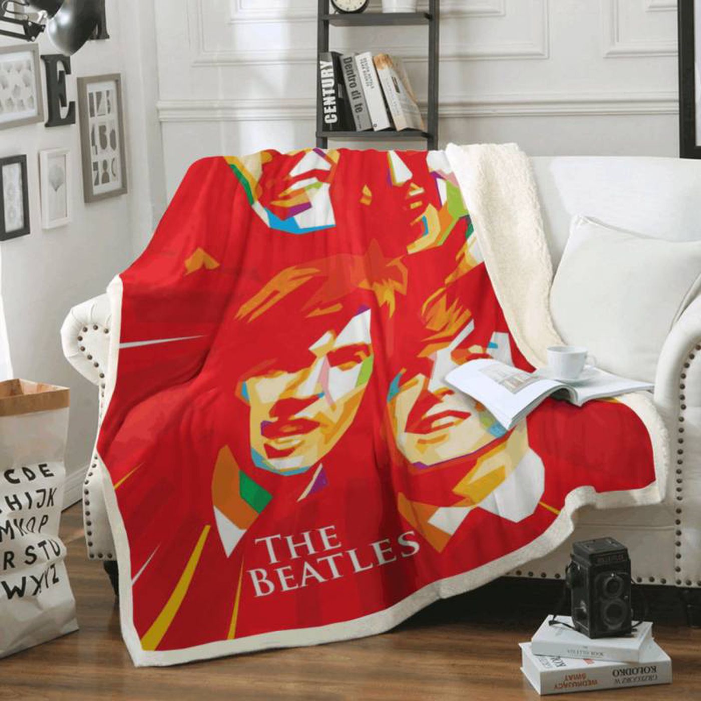 Rock in Comfort with The Beatles Fleece Blanket – English Rock Band Memorabilia