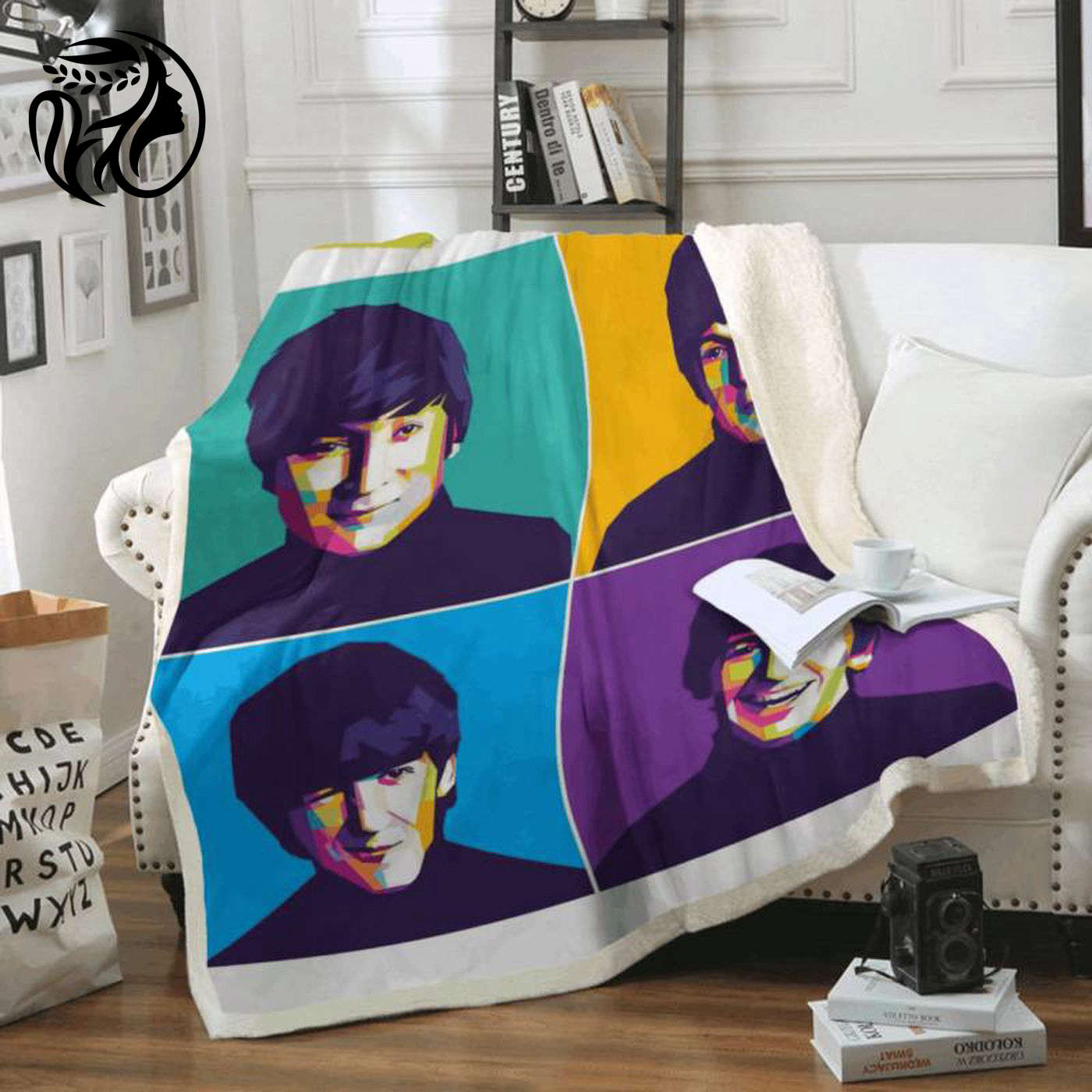 The Beatles Art Fleece Blanket: Get Comfy with Your Favorite Band!