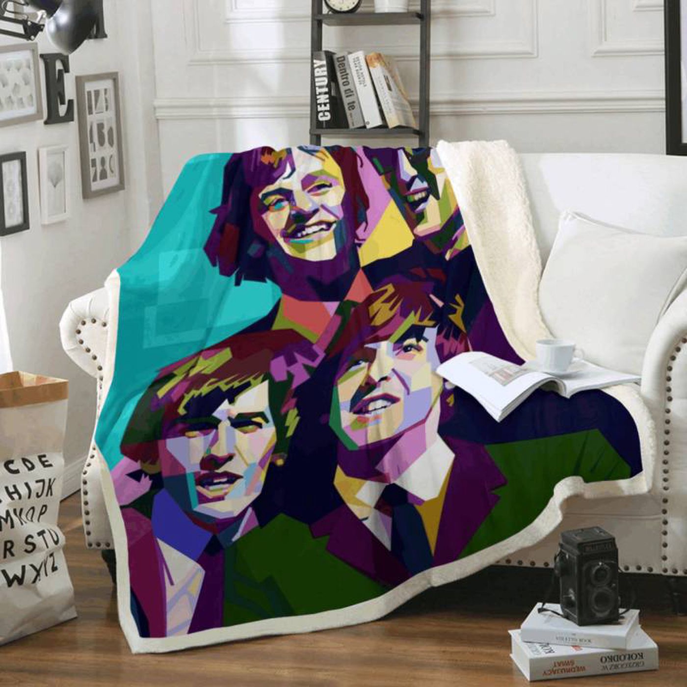 The Beatles Rock Band 1960 Art Fleece Blanket – Iconic Liverpool Band Memorabilia