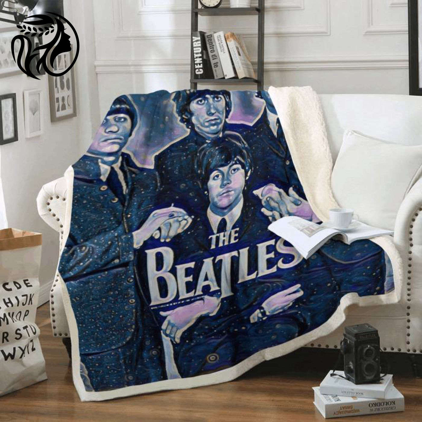 The Beatles Rock Band 1960 Fleece Blanket - Iconic Liverpool Band Memorabilia