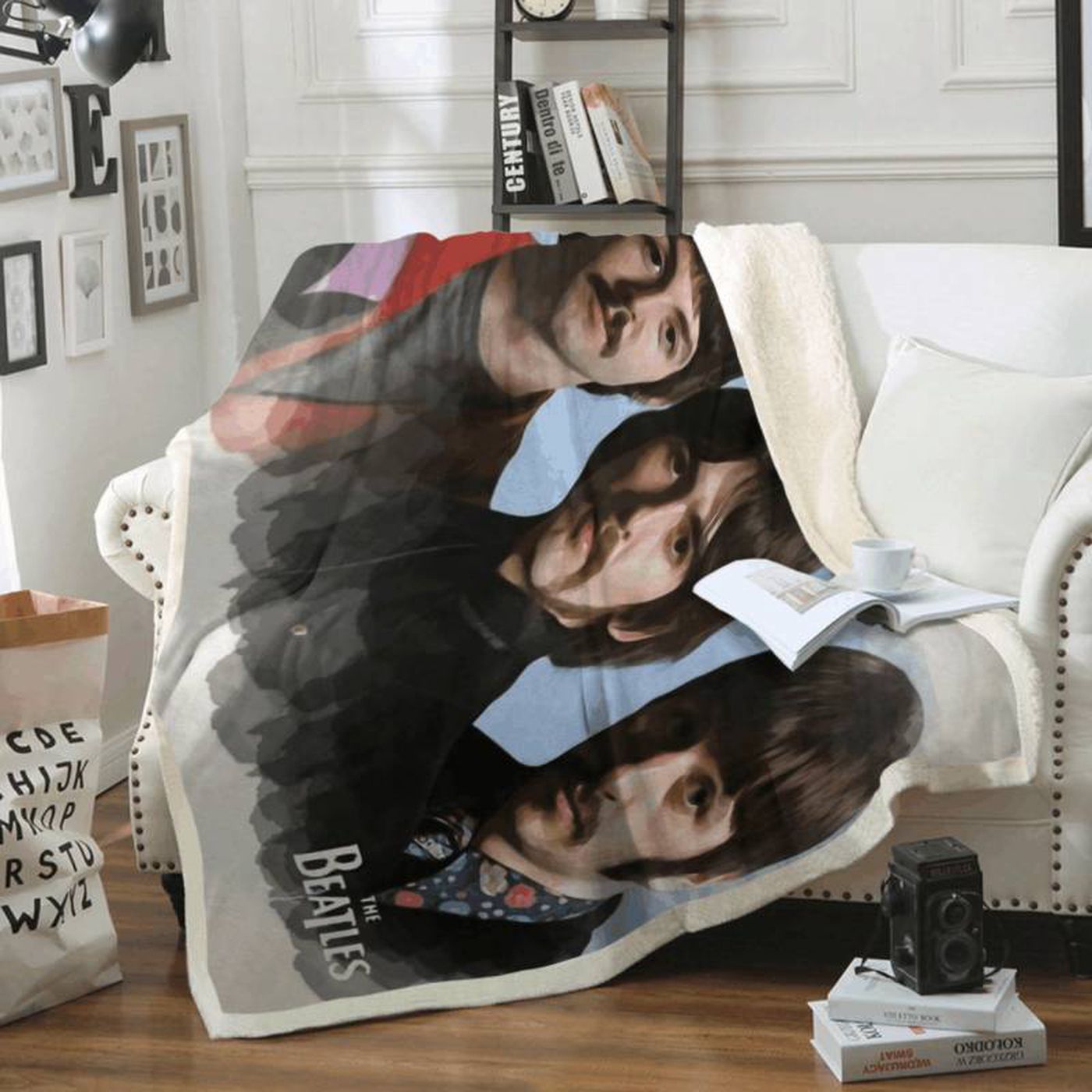 The Beatles Iconic Liverpool Band Fleece Blanket – Legendary English Music Memorabilia