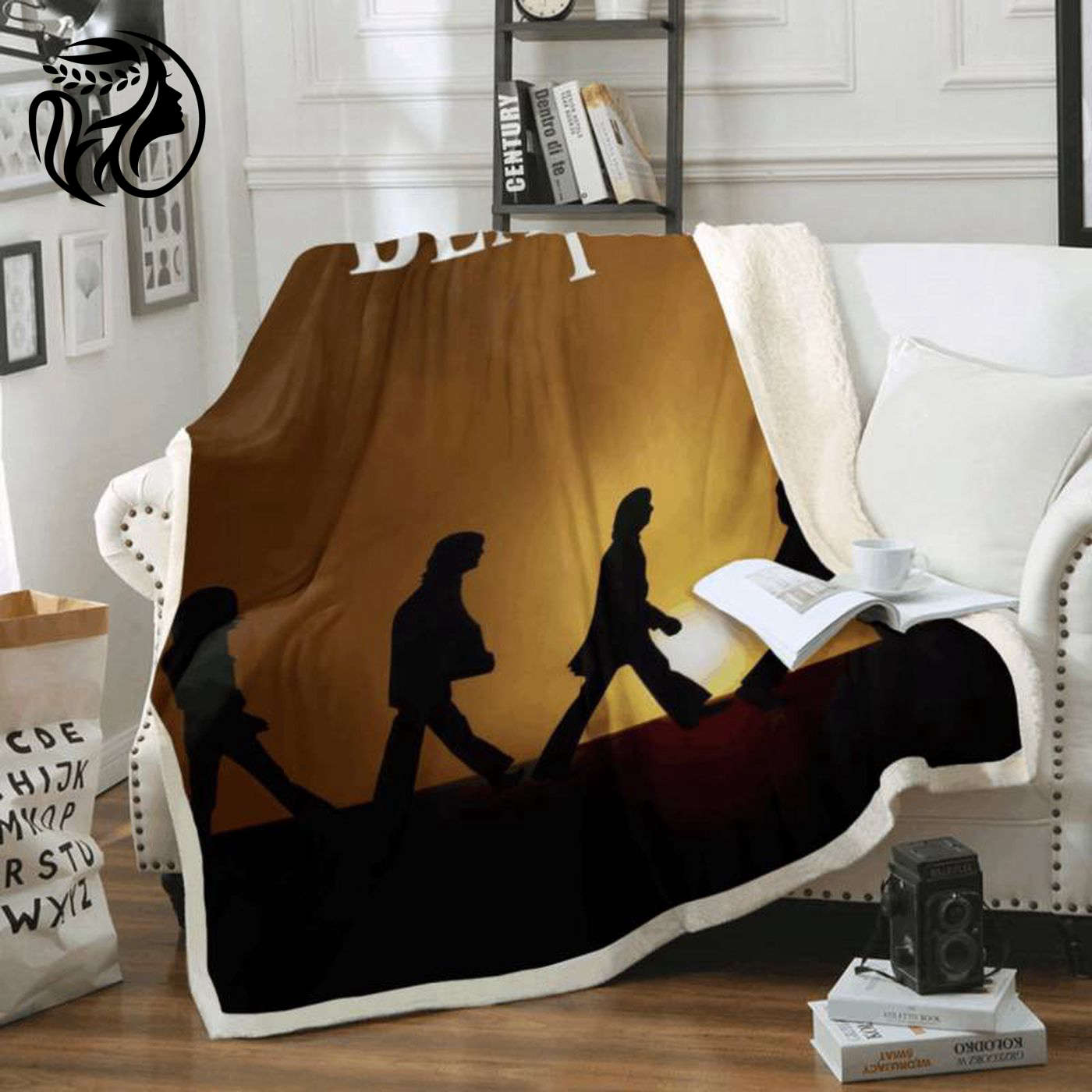 The Beatles Legend English Fleece Blanket - Iconic Liverpool Band Merch