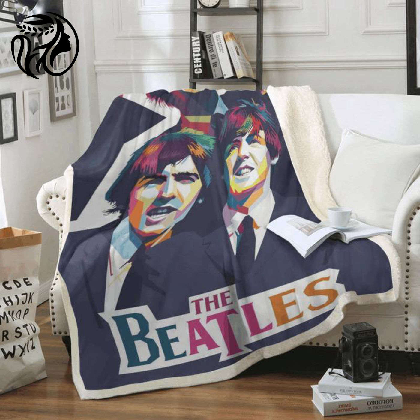 The Beatles Fleece Blanket: Iconic Liverpool Band Legend for Beatles Fans