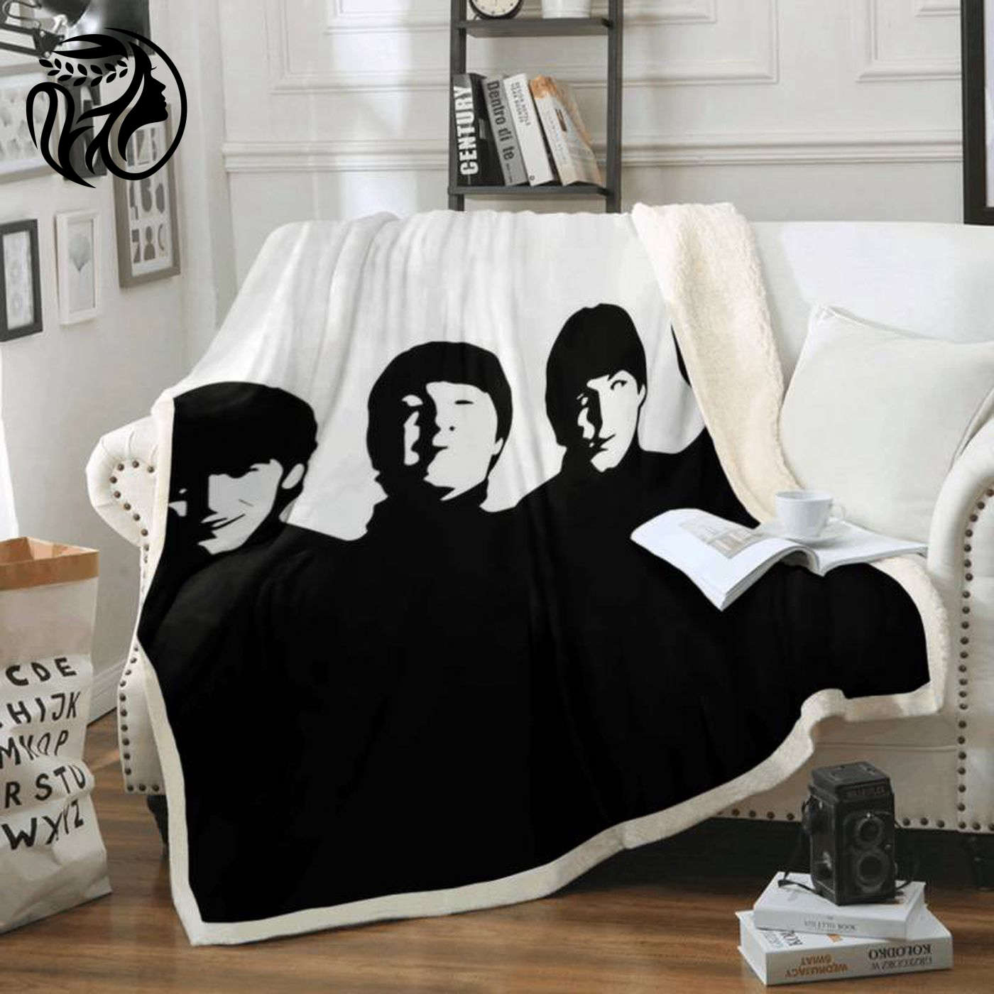 The Beatles Band Iconic Liverpool Pop Art Fleece Blanket – Perfect for Fans!