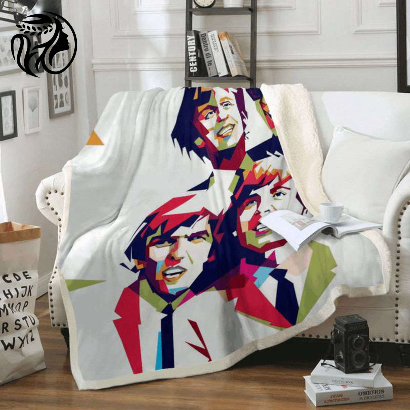 The Beatles Band Iconic Pop Art Fleece Blanket – Liverpool Legends & Music Memorabilia