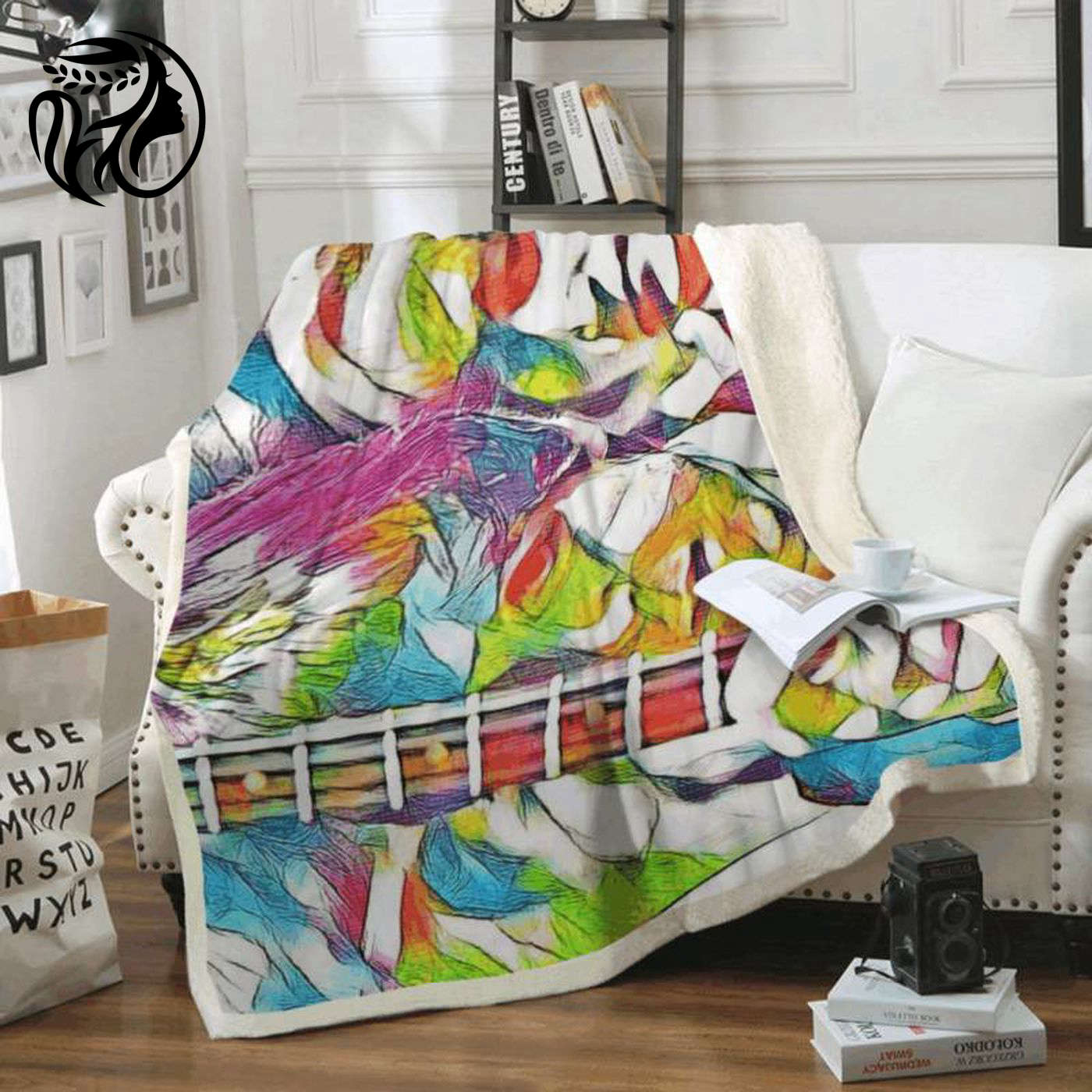 Beatles Fans Fleece Blanket: John Lennon & Paul McCartney Art – Cozy Tribute for Music Lovers