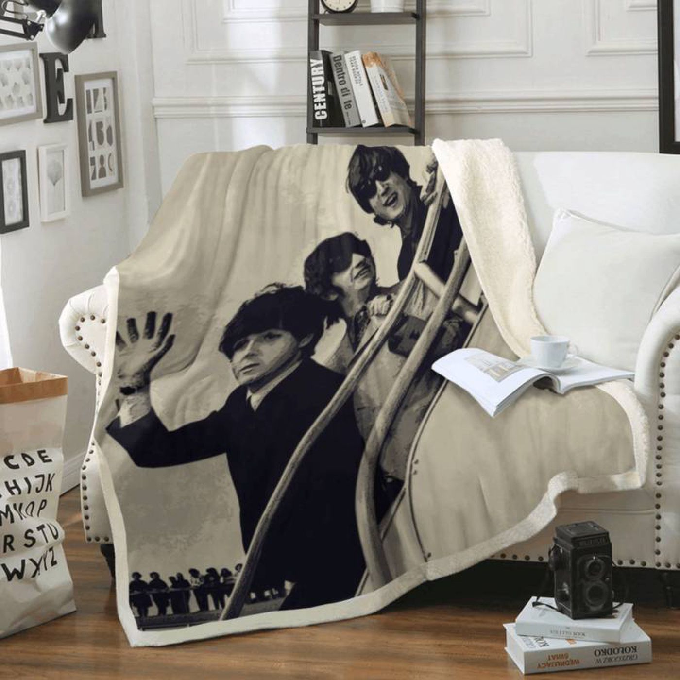 The Beatles 1960 Rock Band Art Fleece Blanket: Cozy Up with Iconic Band Memorabilia