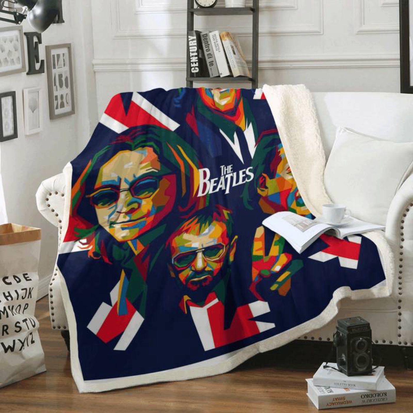 The Beatles Band 1960 Art Fleece Blanket – Perfect for Beatles Fans & Rock Band Enthusiasts!