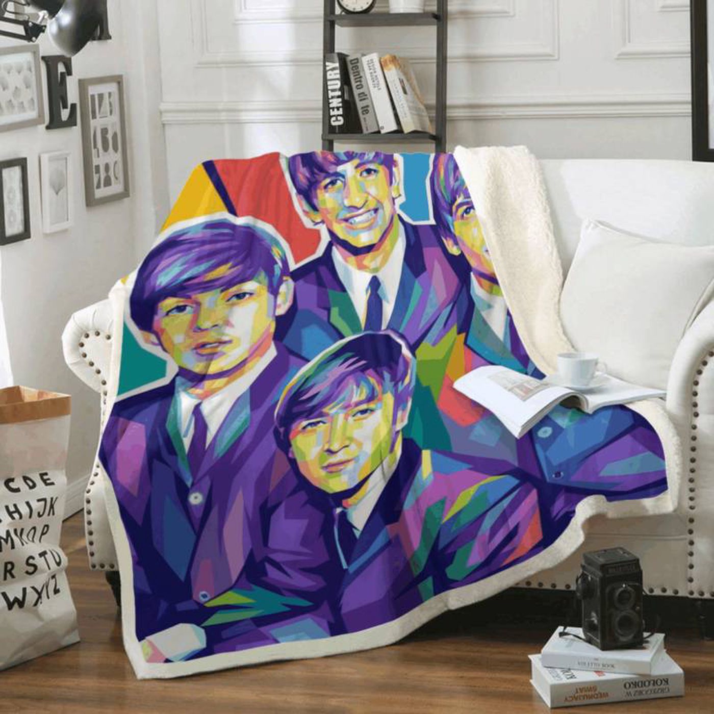 The Beatles Band Rock Band 1960 Art Fleece Blanket: A Must-Have for Beatles Lovers! The Beatles Band Rock Band 1960 Art Fleece Blanket: A Must-Have for Beatles Lovers!
