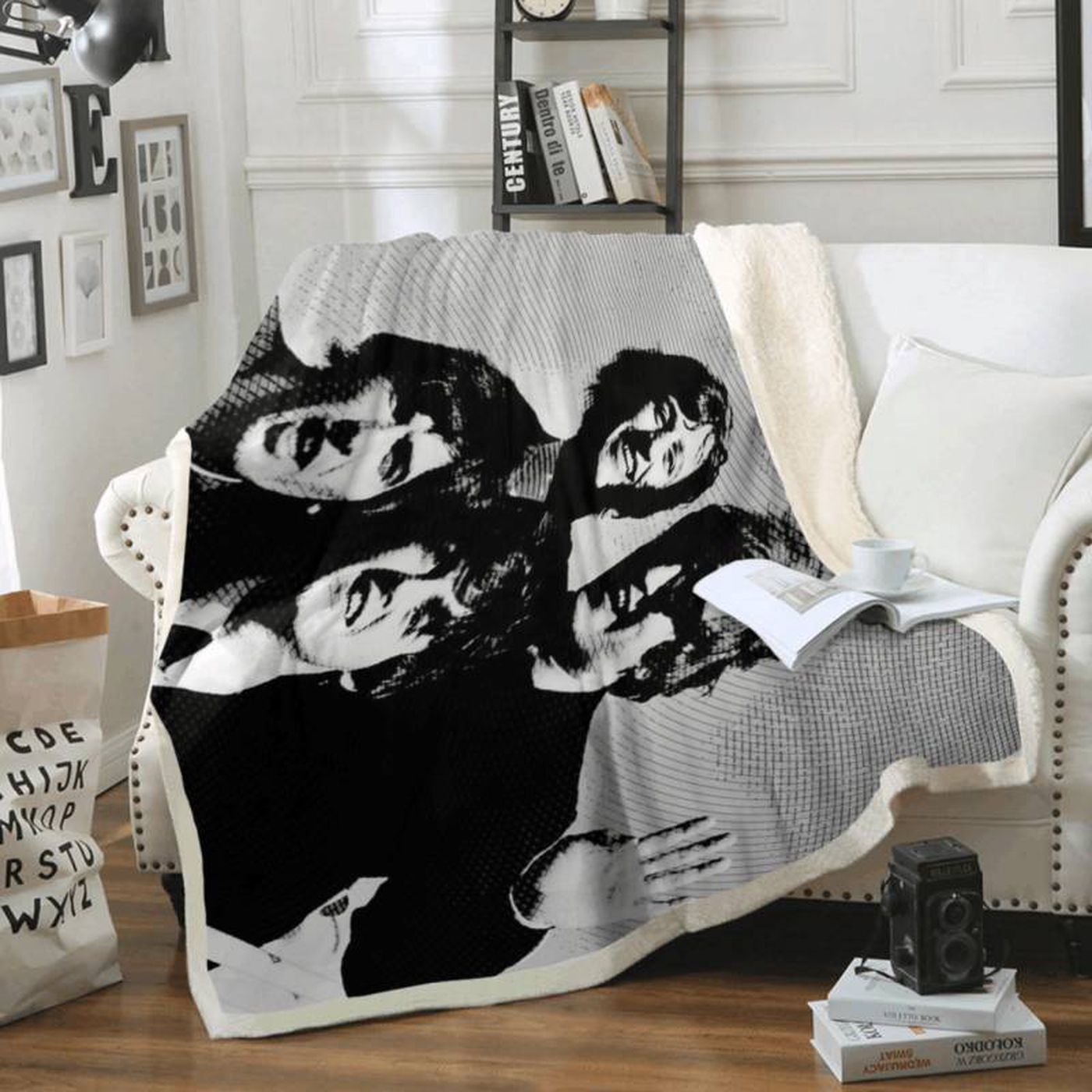 Iconic Beatles Rock Band Fleece Blanket – Liverpool Art for Fans 1960 s
