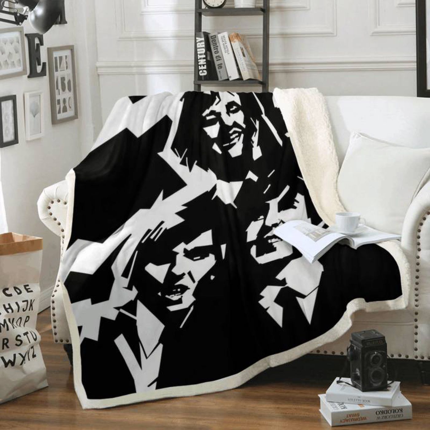The Beatles Band Fleece Blanket – Iconic 1960 Rock Band from Liverpool – Limited Edition