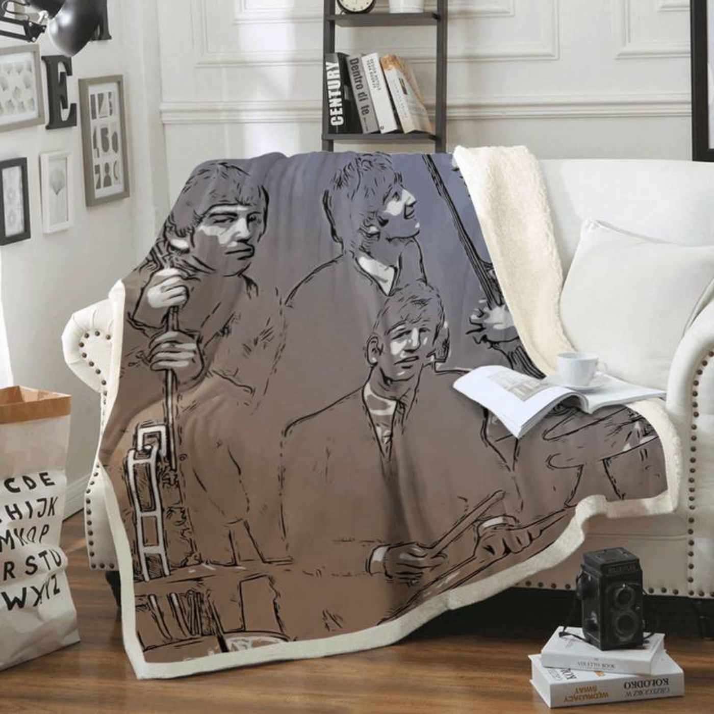 The Beatles Band Rock Band 1960 Legend Fleece Blanket: Must-Have Art for Fans!
