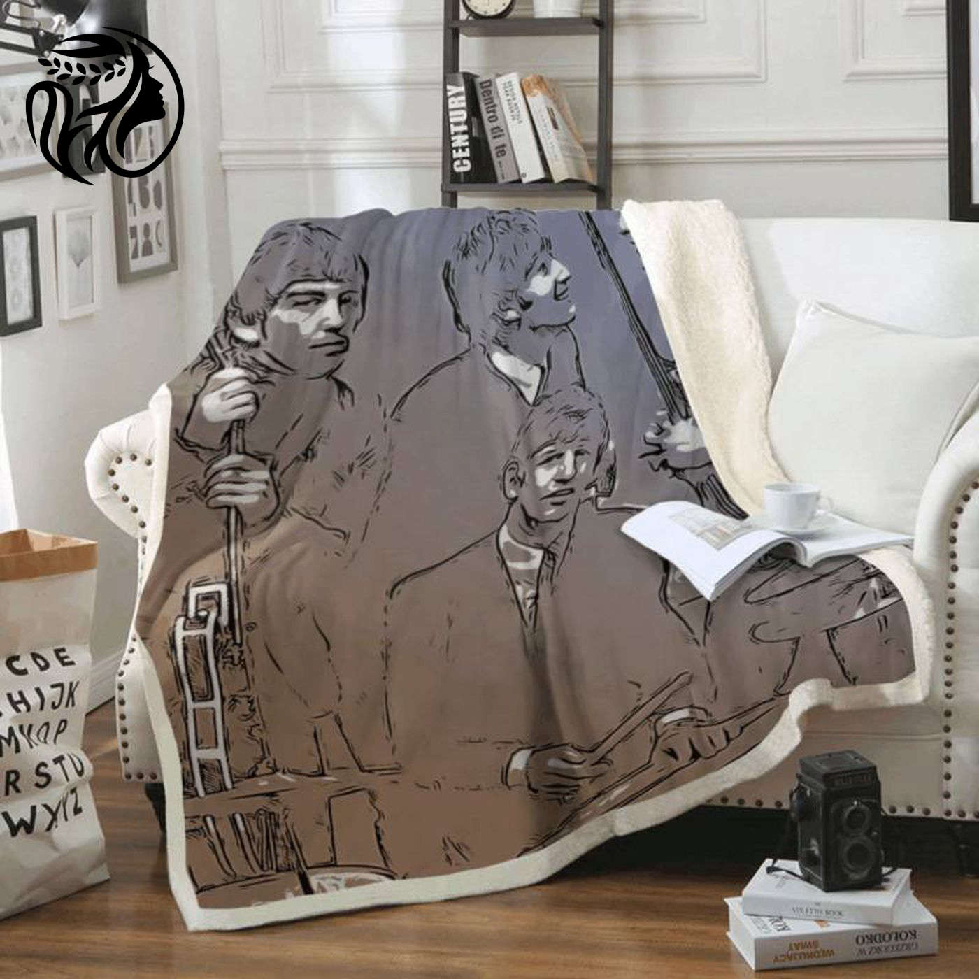 The Beatles Band Rock Band 1960 Legend Fleece Blanket: Must-Have Art for Fans!