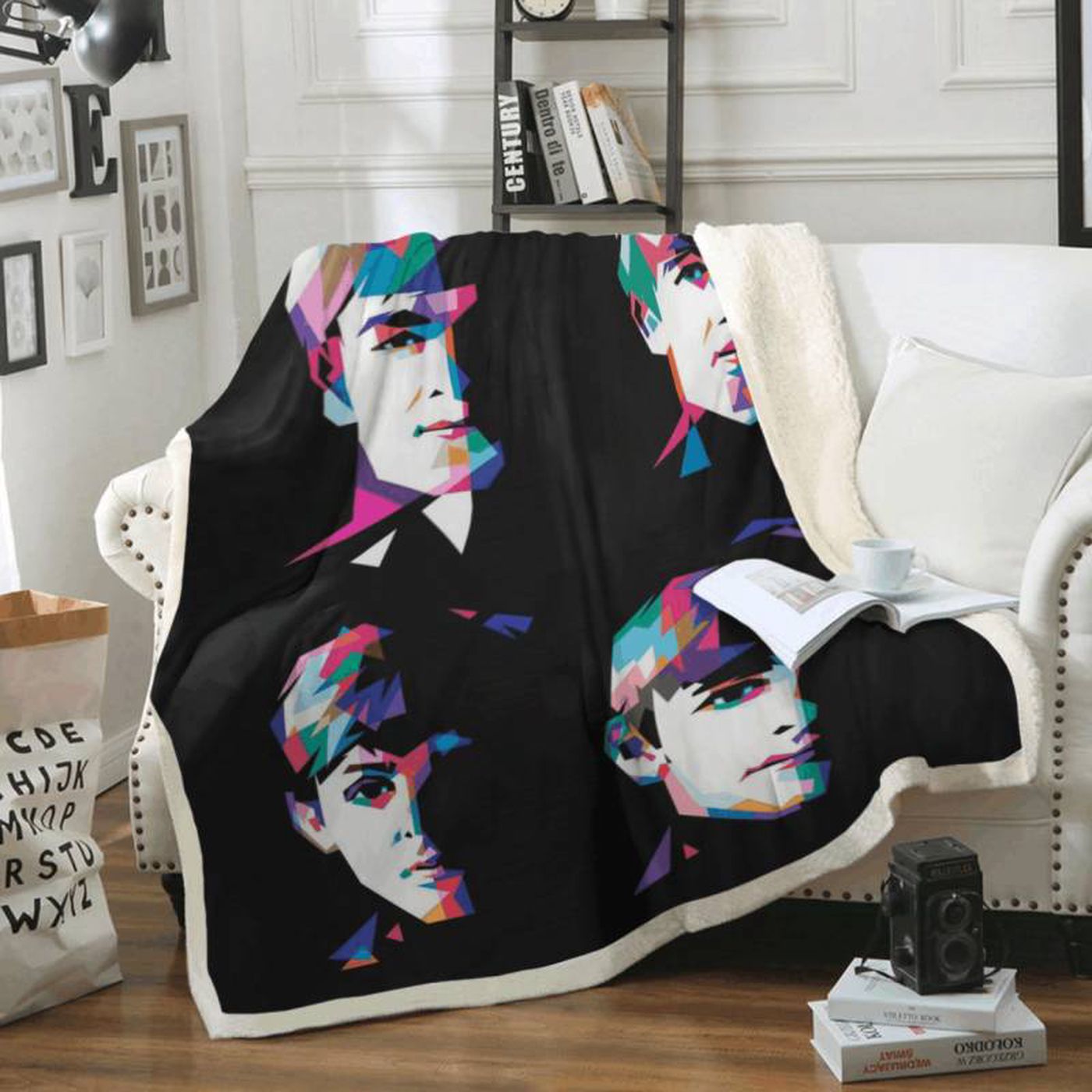 The Beatles Rock Band 1960 English Art Fleece Blanket – Legendary Band Merchandise The Beatles Rock Band 1960 English Art Fleece Blanket – Legendary Band Merchandise